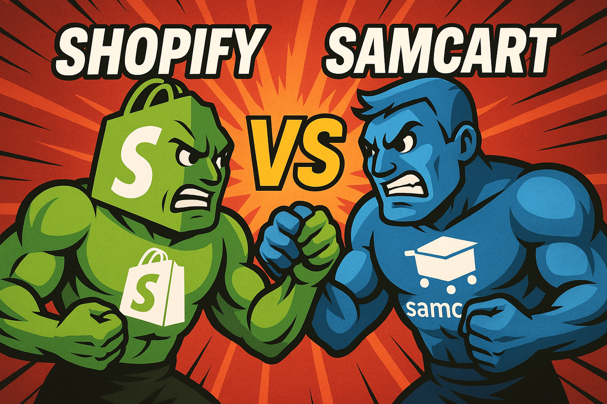 Samcart and Shopify checkout conversion analysis